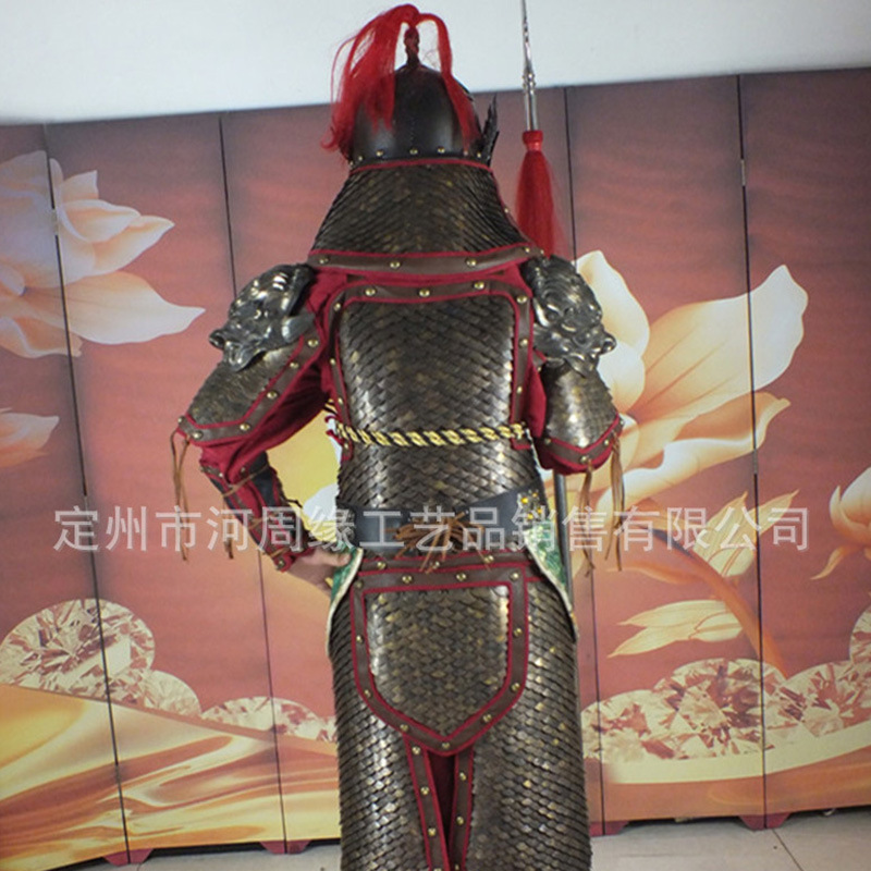 Ancient Chinese-Style Soldier Armor Stage Costume, Metal Prop Armor for Film and Performance - Image 4