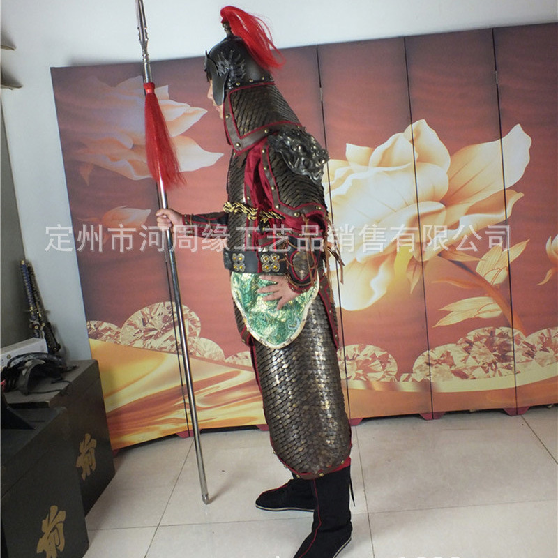 Ancient Chinese-Style Soldier Armor Stage Costume, Metal Prop Armor for Film and Performance - Image 3