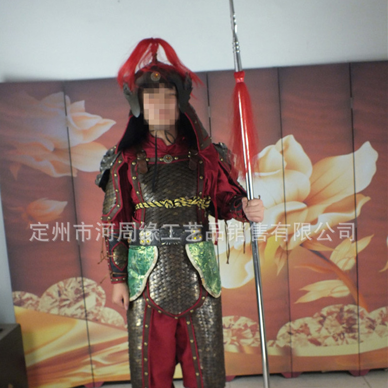 Ancient Chinese-Style Soldier Armor Stage Costume, Metal Prop Armor for Film and Performance - Image 2