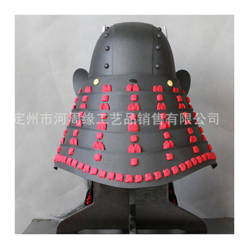 Japanese Kabuto-Style Helmet Replica, Iron Construction, Film and Television Prop - Image 4