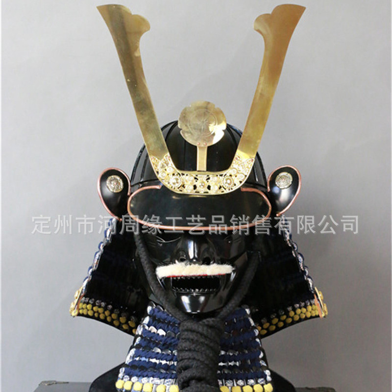 Japanese Warring States Warrior Kabuto Helmet Replica Wearable Film Prop with Ornaments - Image 4