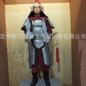 Ancient Chinese General Armor Film Prop Costume, Iron Construction, Wooden Box Packaging