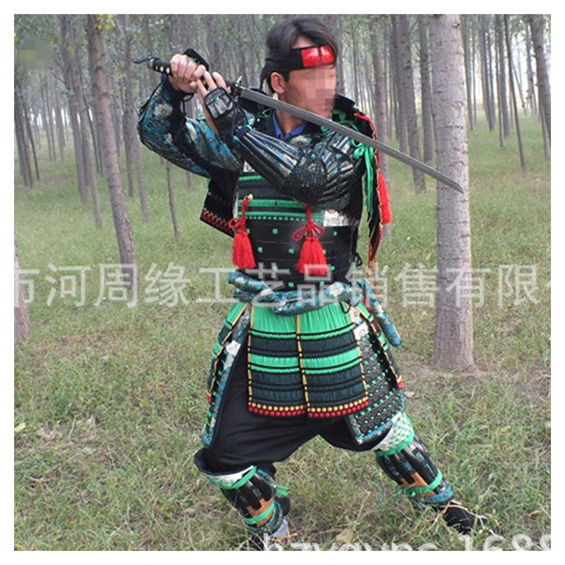 Japanese Warring States-Style Iron Armor Replica, Film and Stage Prop Costume - Image 4
