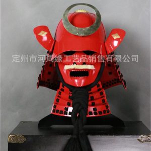 Takeda Shingen-style Japanese Armor Set with Helmet, Red Classical Stage Replica