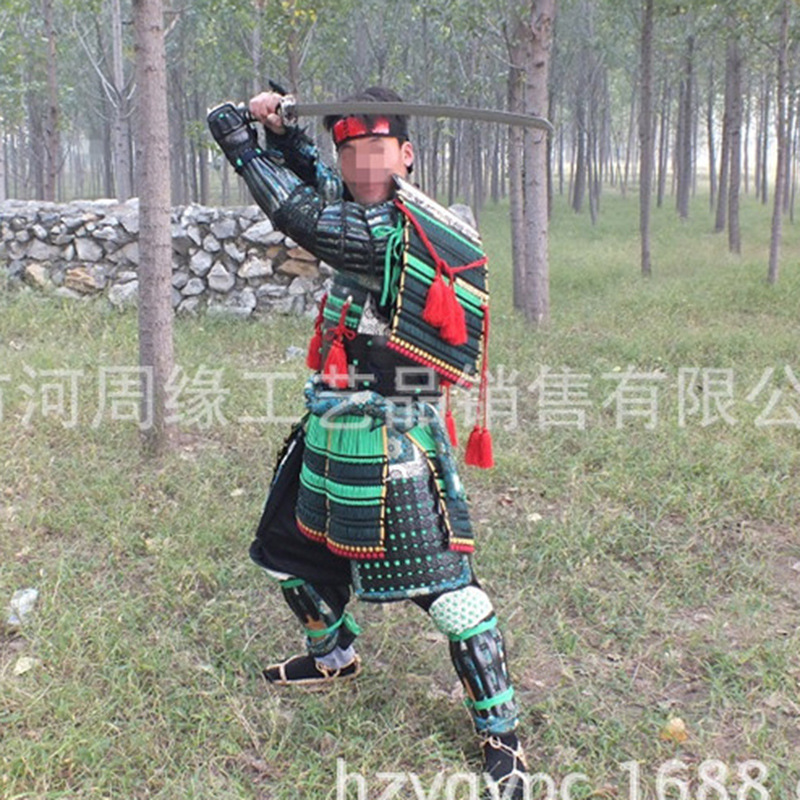 Japanese Warring States-Style Iron Armor Replica, Film and Stage Prop Costume - Image 3