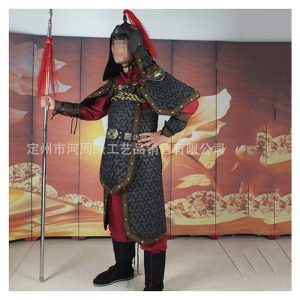 Customized Japanese Armor Stage Prop Display with Wooden Box Packaging
