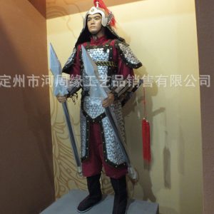 Ancient Chinese Soldier Armor Replica Set with Helmet, Film and Television Prop Costume