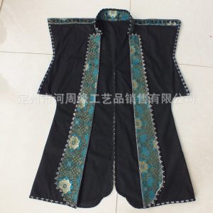 Wearable Japanese-Style Silk Armor-Style Stage Costume with Feather Weave, Film & TV Prop Performance Wear