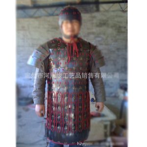 Wearable Japanese-Style Film Prop Armor, Iron Construction, Classical Style