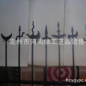 Film & TV Prop Ancient Weapon Replica, Iron Dao Blade for Stage Performance Display