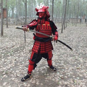 Japanese Warring States General Warrior Helmet Replica Hand-Painted Film Stage Prop