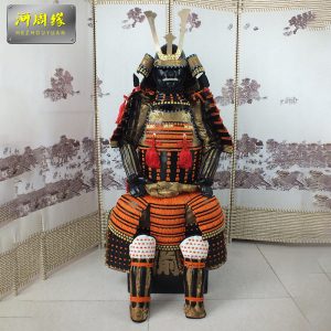Warring States Period Japanese O-yoroi-style Warrior Armor Replica, Film Prop Display Armor with Wooden Box Packaging