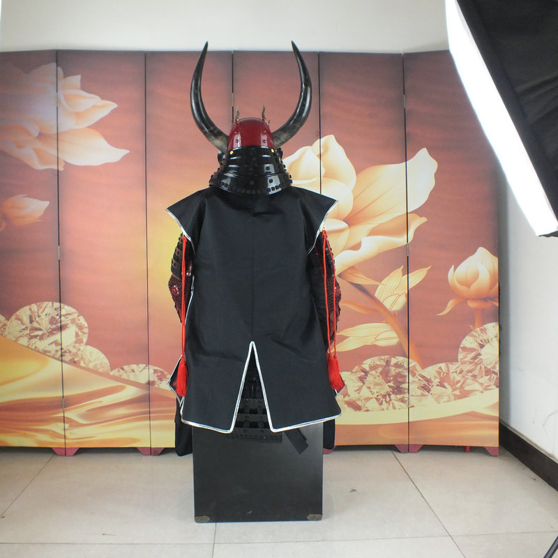 Wearable Japanese Samurai Armor Replica, Iron Construction, Film Prop Display Suit - Image 4