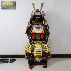 Japanese Samurai Armor Film & TV Prop Replica, Iron Construction, Wooden Box Packaging