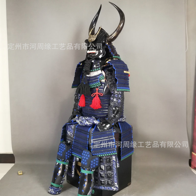 Japanese Warrior Armor Replica, Iron Construction, Wearable Classical-Style Display Suit - Image 2