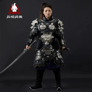 Mingguang Split Lamellar Metal Battle Armor Full Set, Ancient-Style Wearable Armor