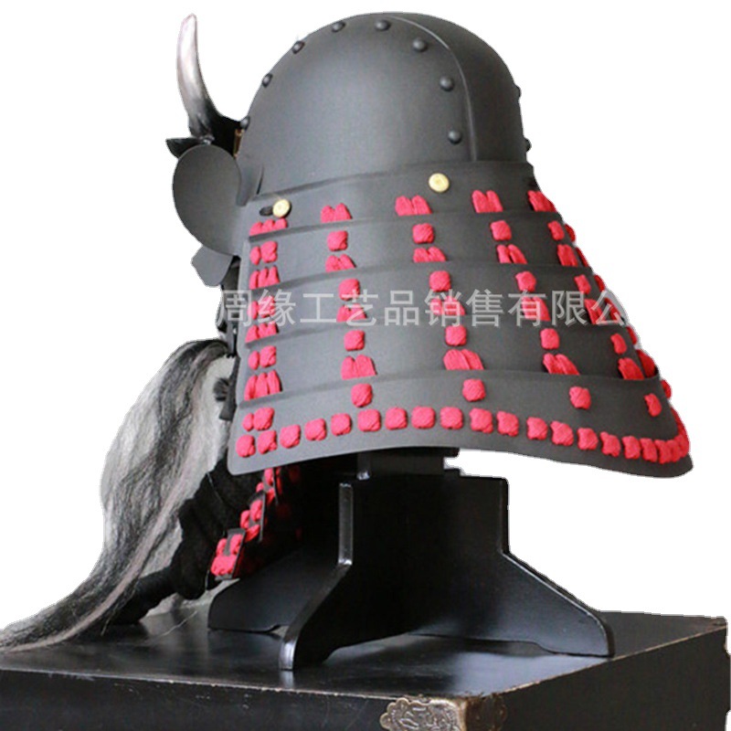 Japanese Kabuto-Style Helmet Replica, Iron Construction, Film and Television Prop - Image 5