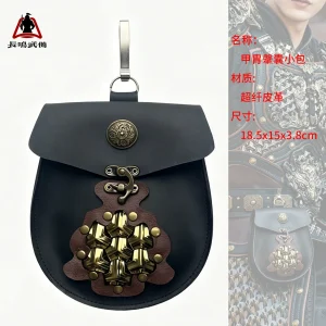 Original Diexie Belt Hanfu Armor Merch, Mountain-Pattern Waist Pouch / Travel Hanging Bag