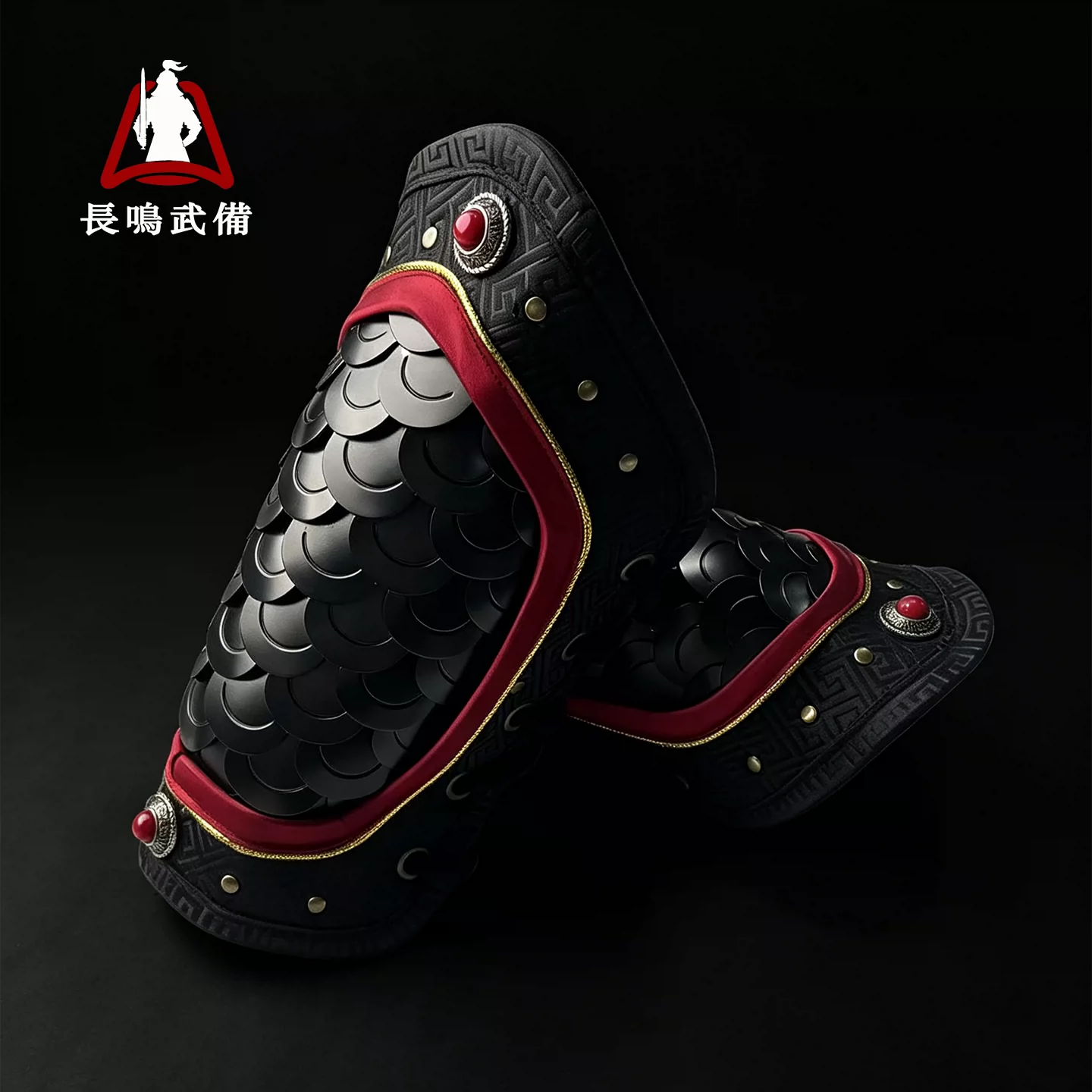 Fish-Scale Arm Guards, Ming Jinyiwei Feiyufu Metal Armor Wrist Guards / Hanfu Accessory - Image 3