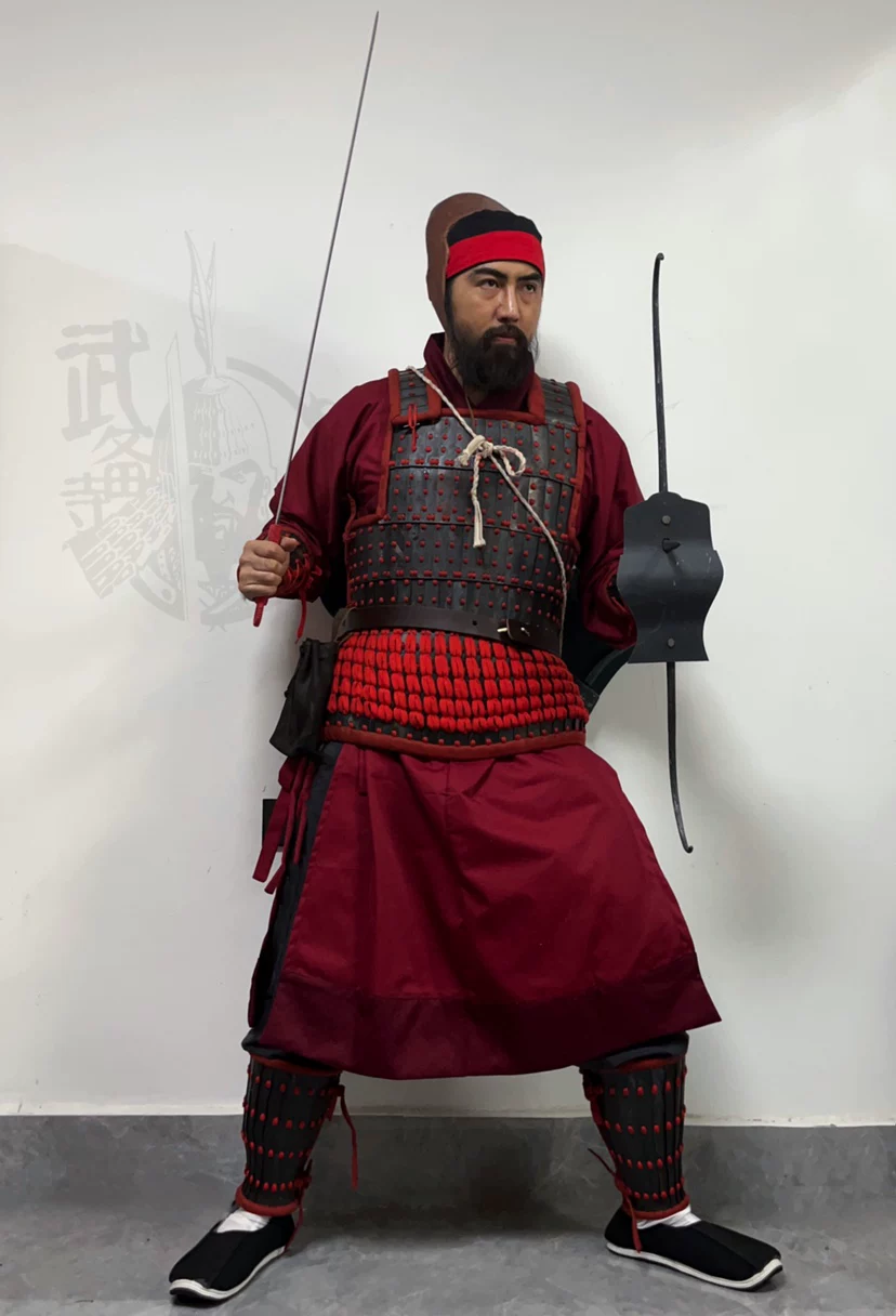 Three Kingdoms soldier Han armor late Eastern Han Three Kingdoms Han armor Three Kingdoms rank-and-file armor Han armor - Image 2