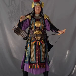 Ming zongbing general armor Great Ming general armor Ming straight mountain-pattern armor Ming mountain-pattern armor