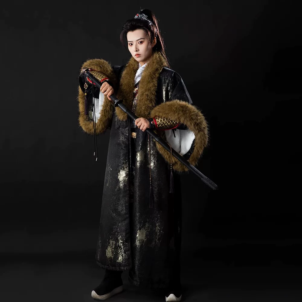 Original Desert Huqiu Fur-Collar Dachang Coat, Versatile Bold Feiyufu Armor Matching Set (Not Hanfu) - Image 5