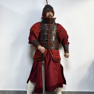 Han iron basin-collar armor iron Han tubular armor Han armor Three Kingdoms armor Three Kingdoms iron basin collar