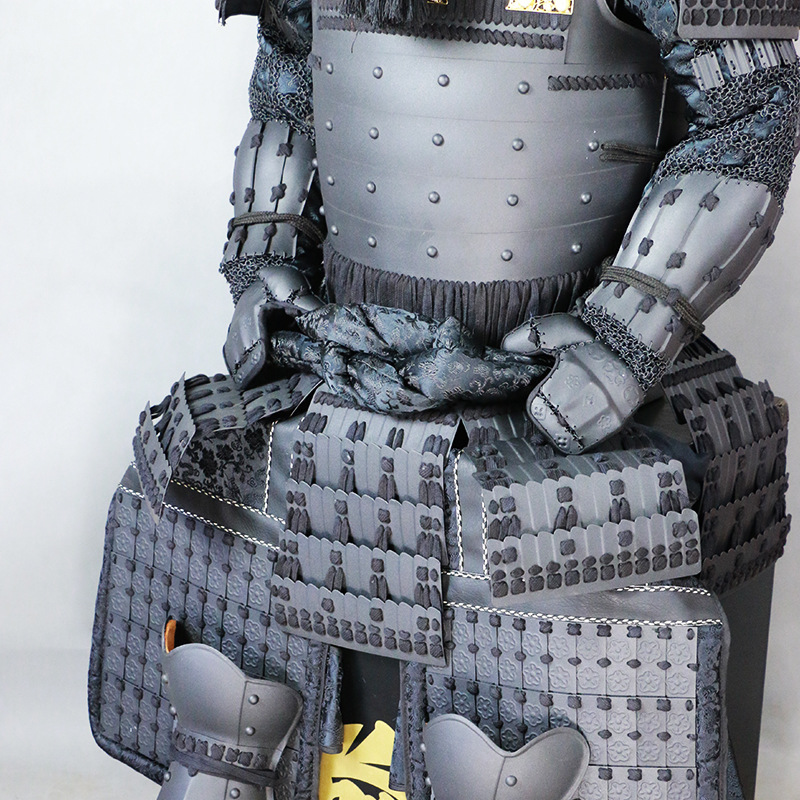 Japanese Warring States General Armor Model, Iron Replica with Wooden Box Display - Image 3