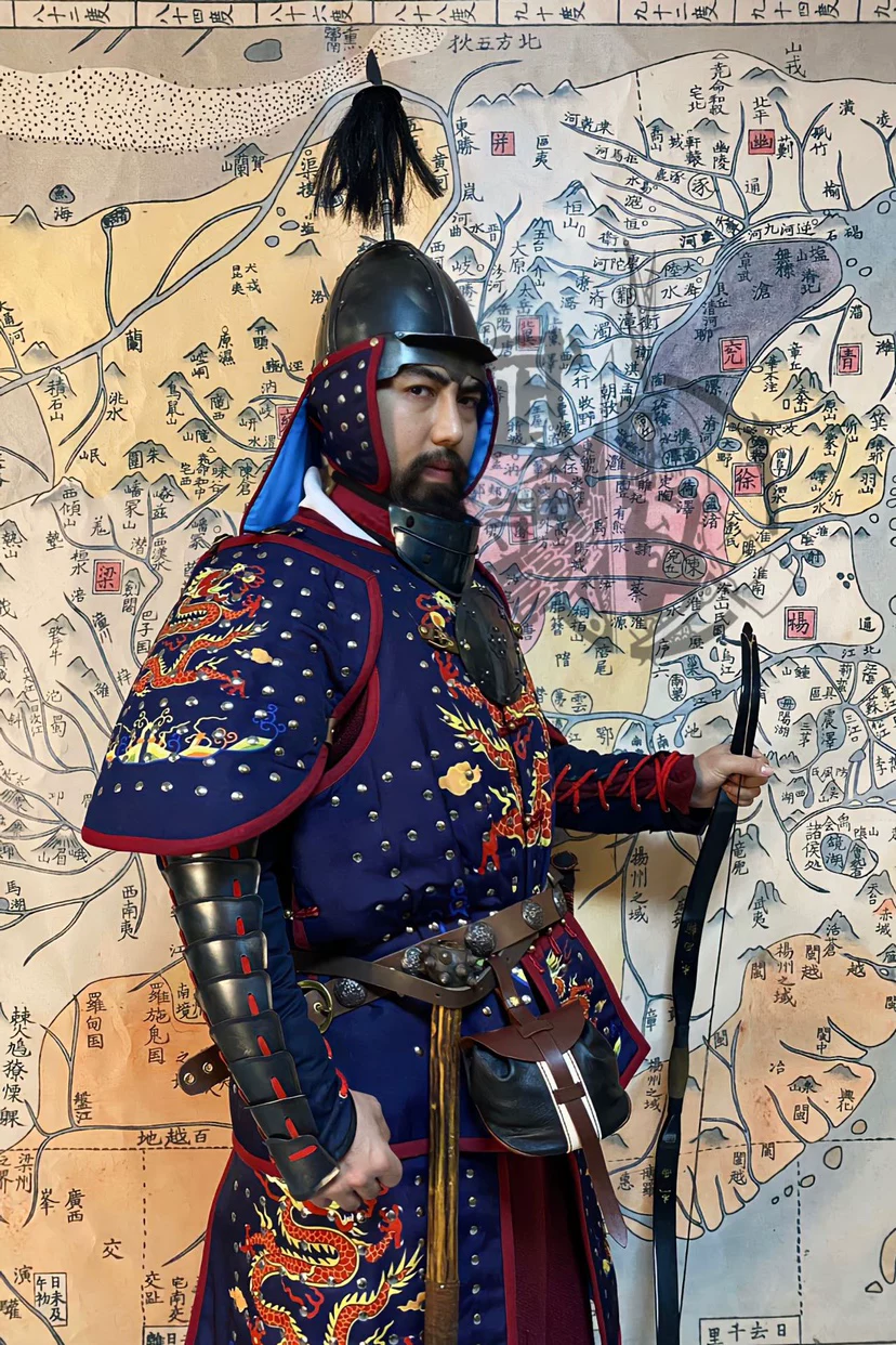 Ming cloth-covered armor dragon-motif premium cloth armor Ming frontier cloth iron armor python-motif cloth armor - Image 4