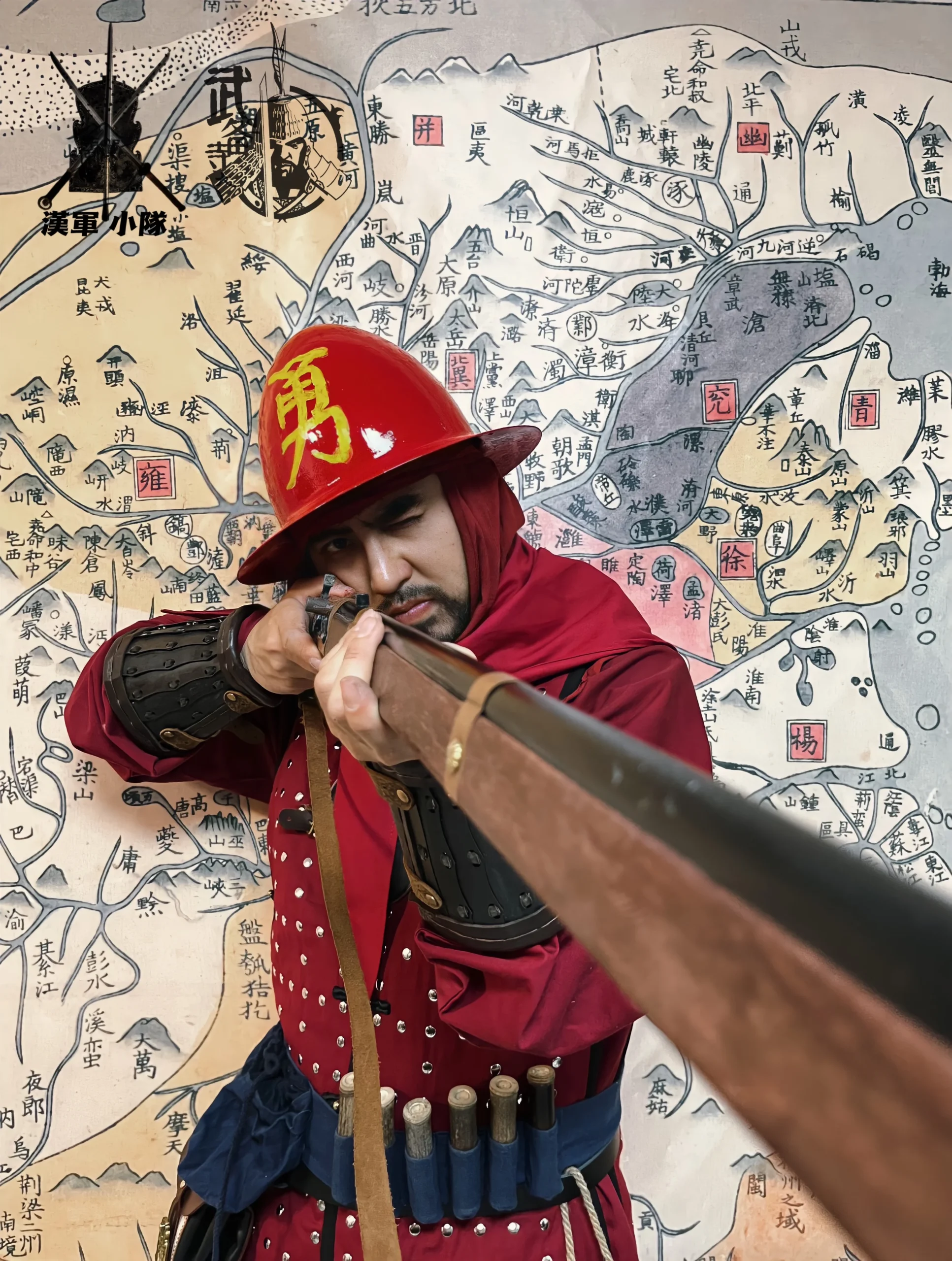 Ming firearm hand Great Ming Divine Engine Battalion Yong-character helmet Ming cloth-covered armor Ming firearms battalion - Image 3