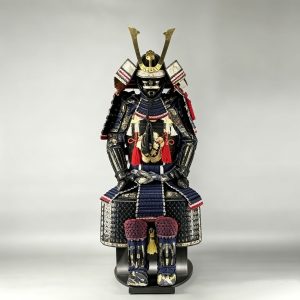 Hand-reproduced Japanese-style Samurai Armor Complete Set with Wooden Crate Packaging
