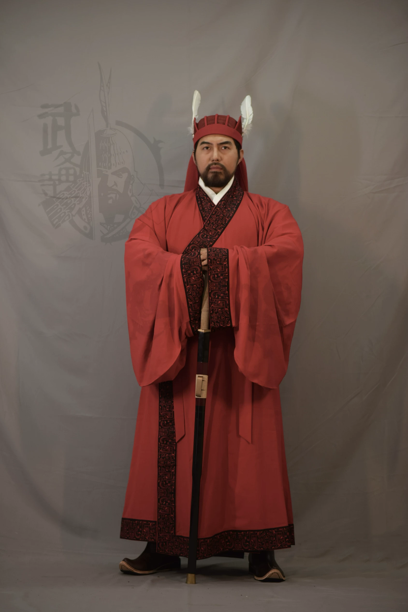 Han military official court robe Three Kingdoms military official court robe Three Kingdoms general official robe Han zhiju robe - Image 3