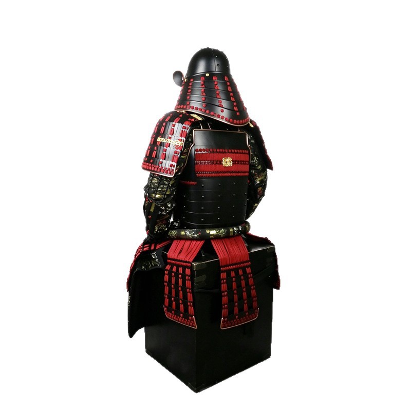 Japanese Sengoku-Style Floral-Patterned Samurai Armor Replica, Metal Display Prop for Restaurants, Escape Rooms and Exhibitions - Image 5