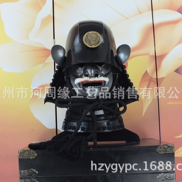 Japanese Warring States Warrior Kabuto Helmet Replica Wearable Film Prop with Ornaments - Image 3