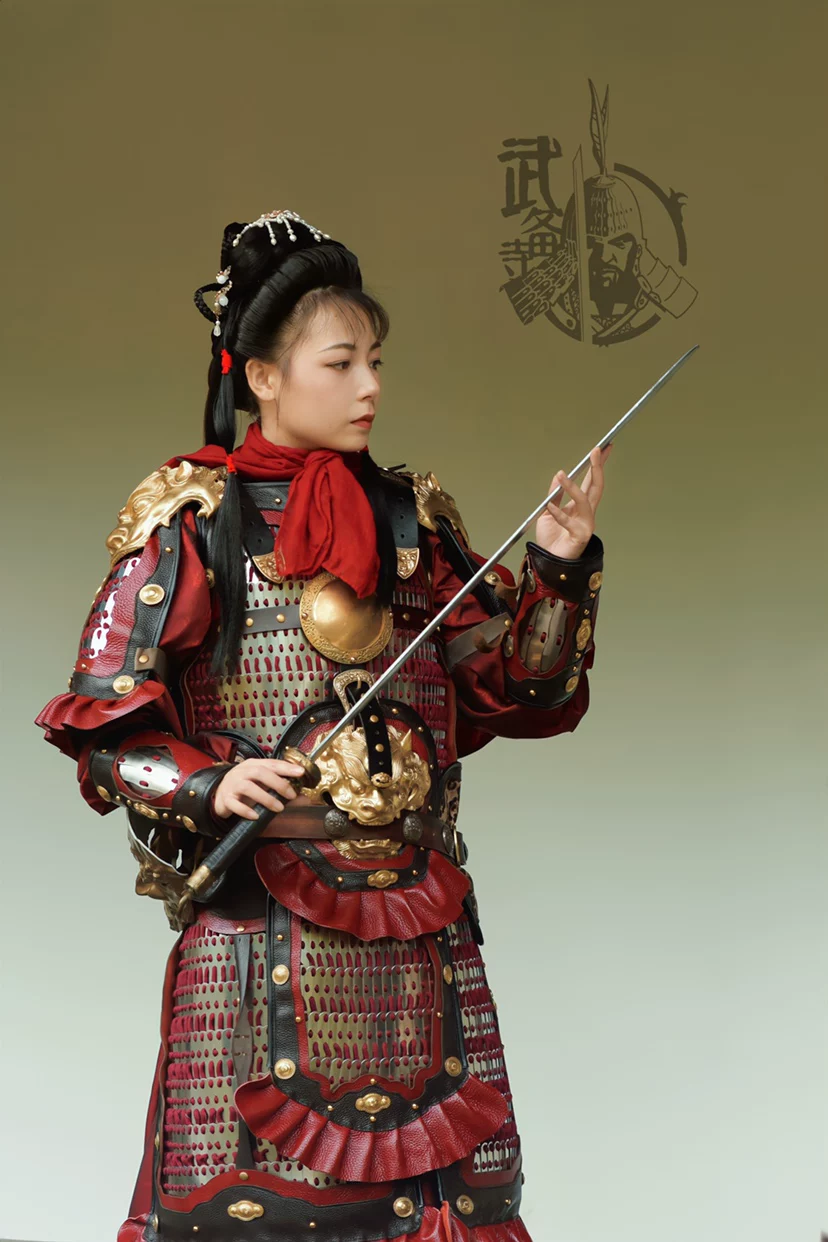 Ming-Song style premium fine lamellar women's armor Hu Sanniang armor Qin Liangyu armor women's armor - Image 4