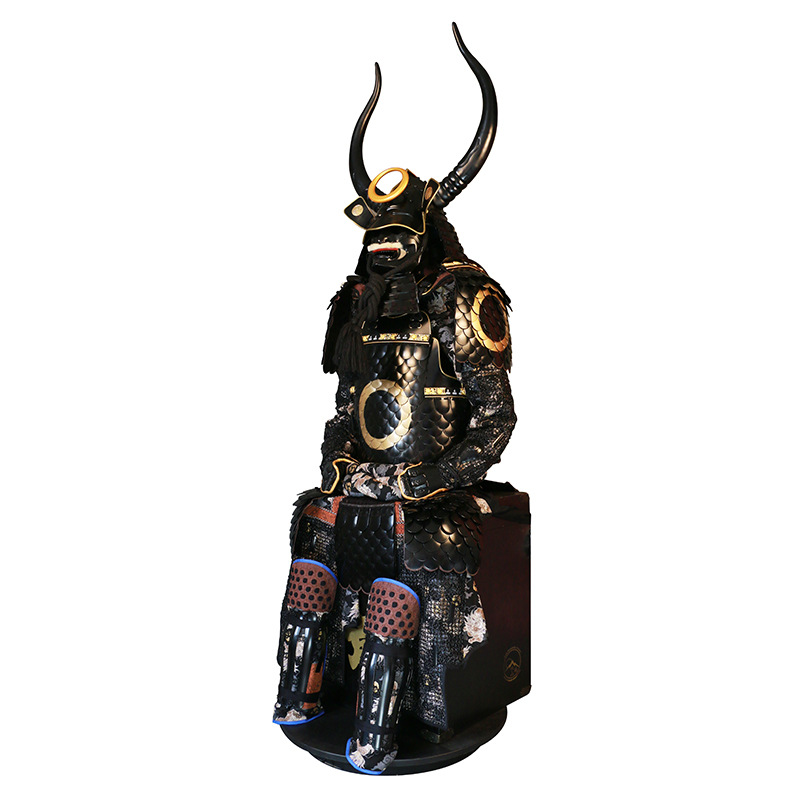 Wearable Japanese Samurai Kabuto Helmet Replica, Iron Construction, Film Prop and Display Decoration - Image 5