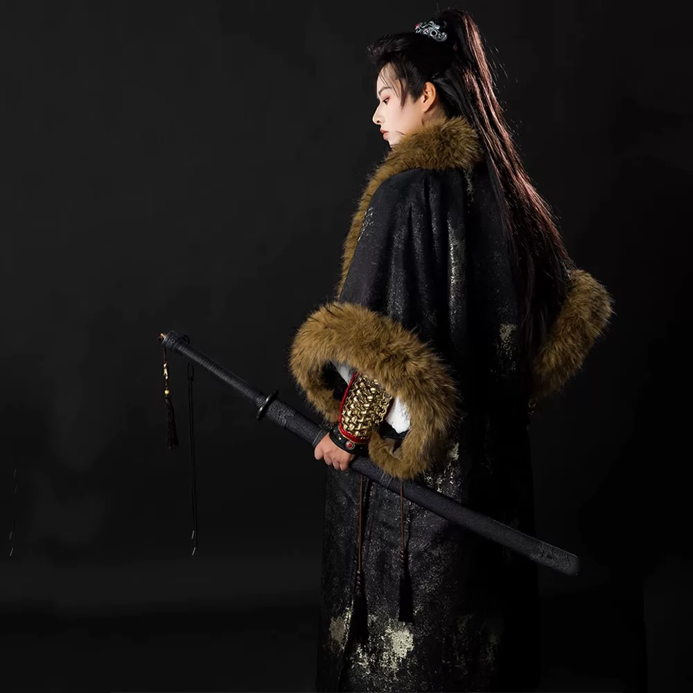 Original Desert Huqiu Fur-Collar Dachang Coat, Versatile Bold Feiyufu Armor Matching Set (Not Hanfu) - Image 4