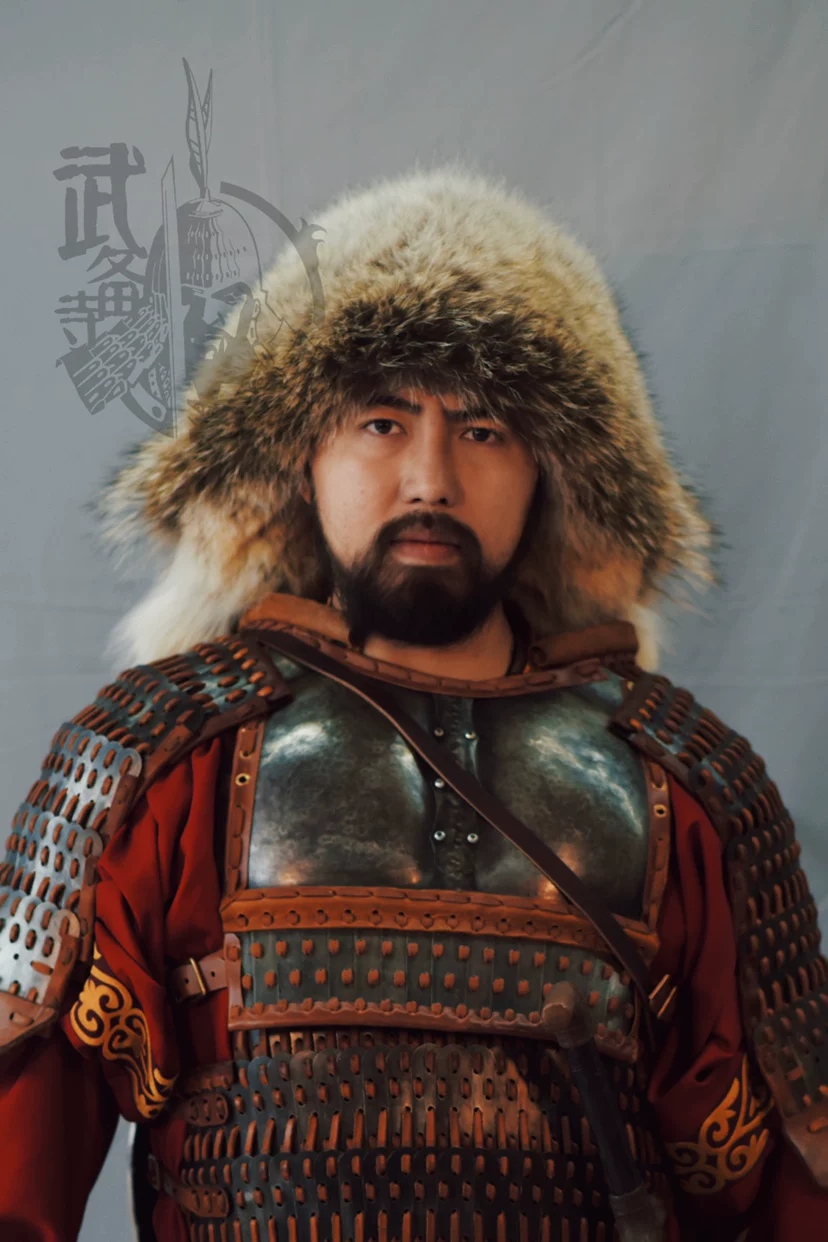 Mongol leather hat Mongol felt hat imported quality leather hat Genghis Khan leather hat Mongol - Image 2