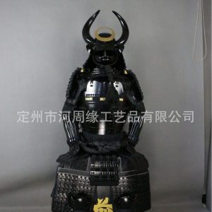 Japanese Warrior Armor Replica Wearable Black Iron Film & Television Prop
