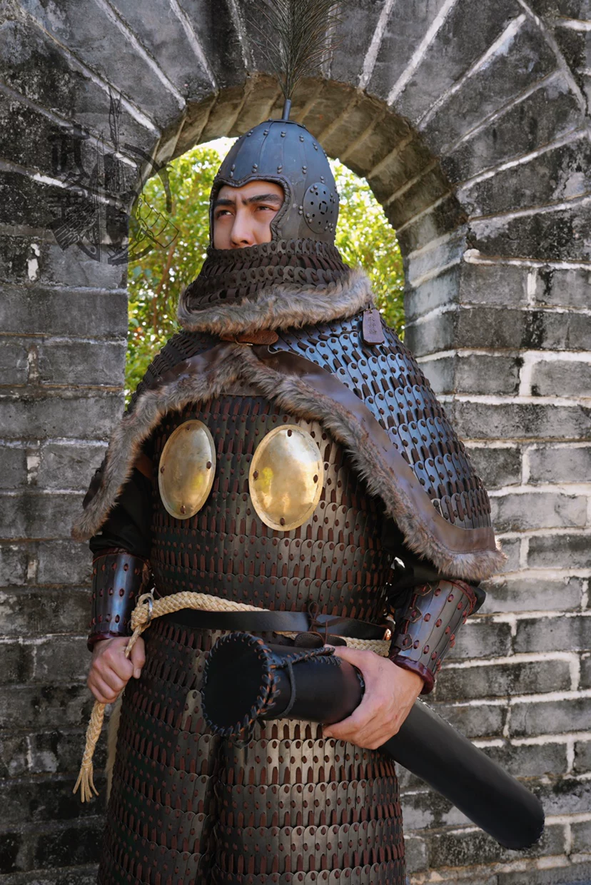 Great Tang black-armor cavalry army Princess Changle Tang-style lamellar replica black-armor cavalry armor Tang Black-Iron Army armor - Image 4