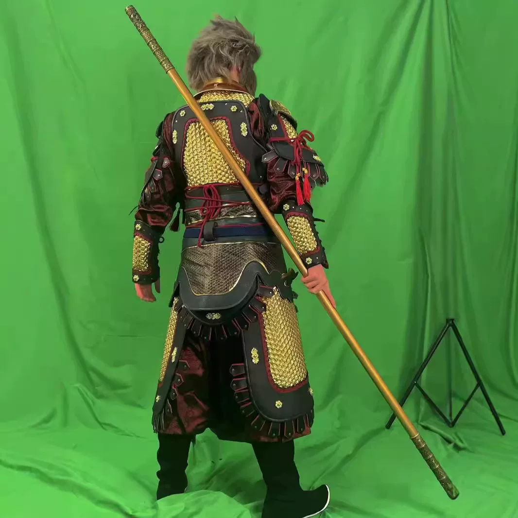 Made-to-Order Black Myth Wukong Cosplay Armor, Mountain-Pattern Replica Split Metal-Look Wearable Set - Image 4