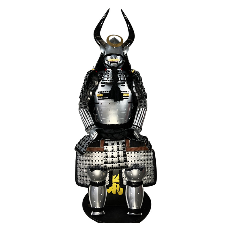 Custom-Made Wearable Japanese Samurai Armor Set with Kabuto Helmet, Warring States General Style, Gold Finish - Image 5