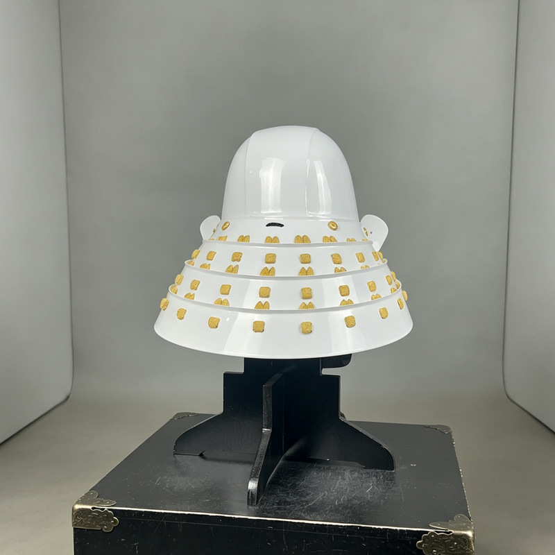 Japanese-style Warring States Samurai Helmet Replica Display Piece with Wooden Box - Image 4