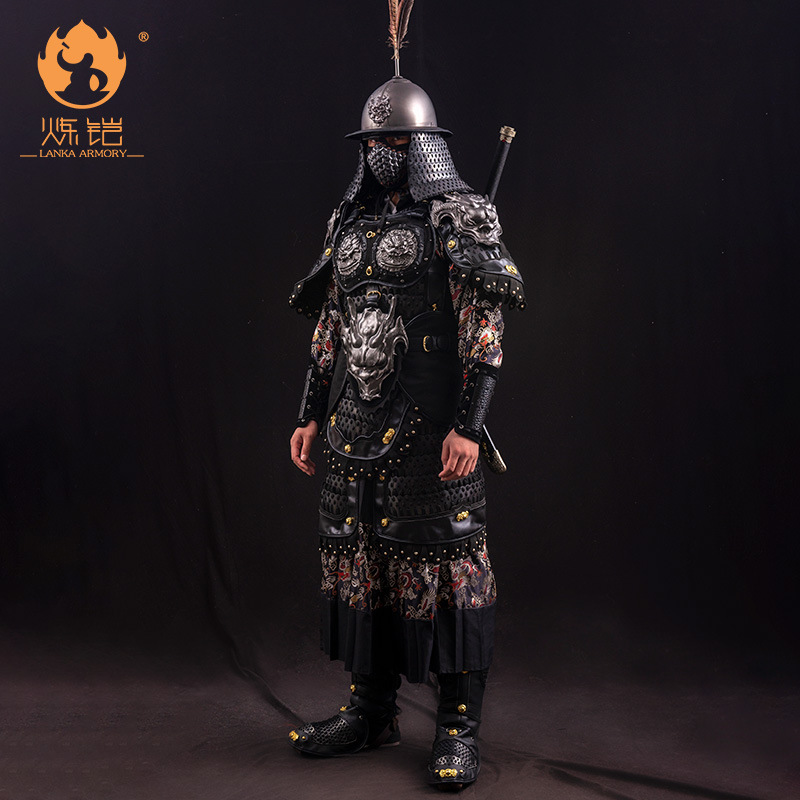 Handmade Chinese Split-Piece Armor, Ming and Song Dynasty Style, Metal Wearable Film Prop - Image 3