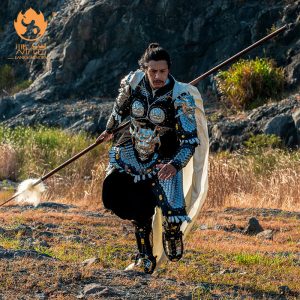 Zhao Yun Dragon Scale Armor Full Set, Handmade Leather Chinese General Armor Replica Costume, Wearable Display Prop