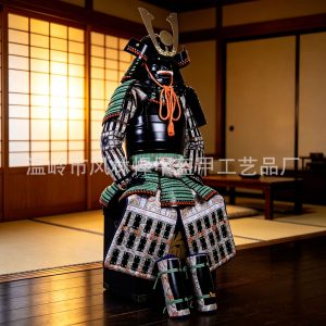 Japanese Sengoku-style Samurai Armor Replica, Complete Wearable Set, Red and Black Finish