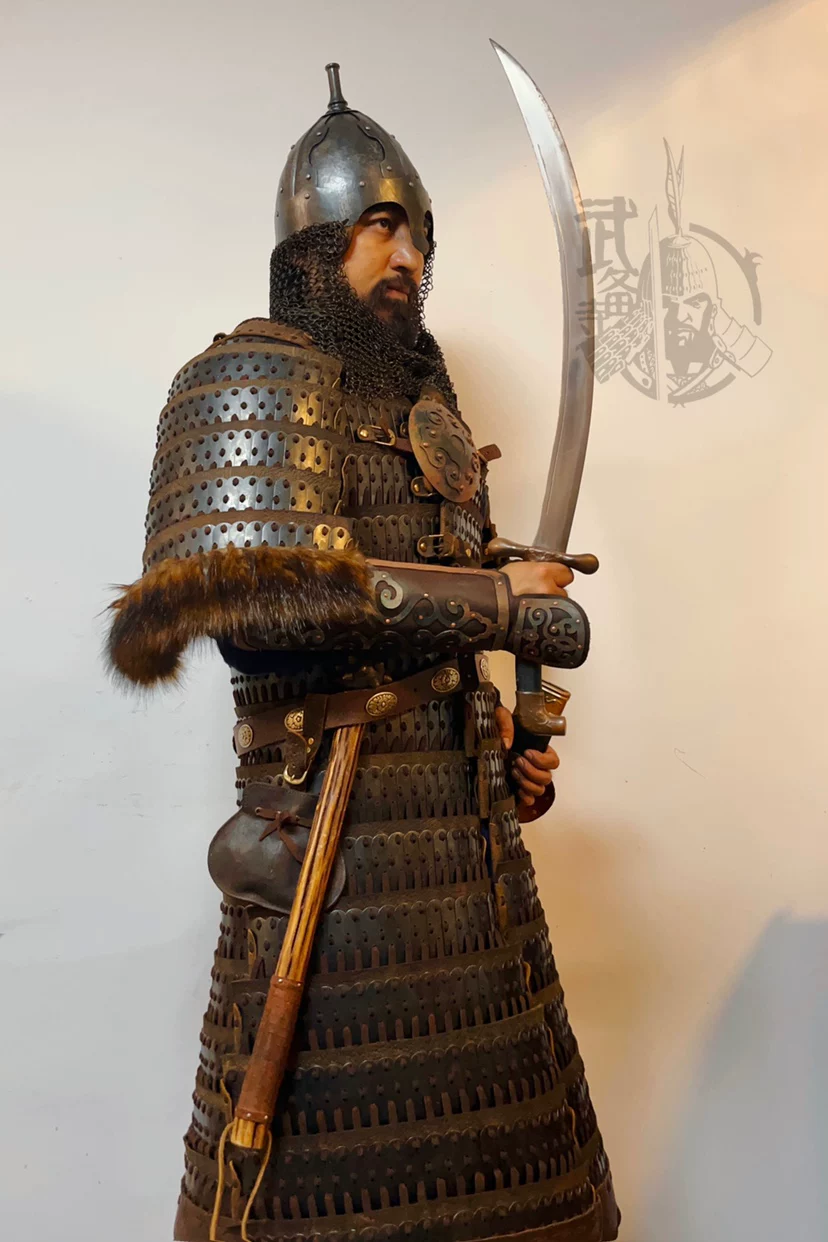 Mongol hoop iron armor Mongol armor Mongol armor Mongol iron armor Mongol-Yuan armor hoop / ring - Image 3