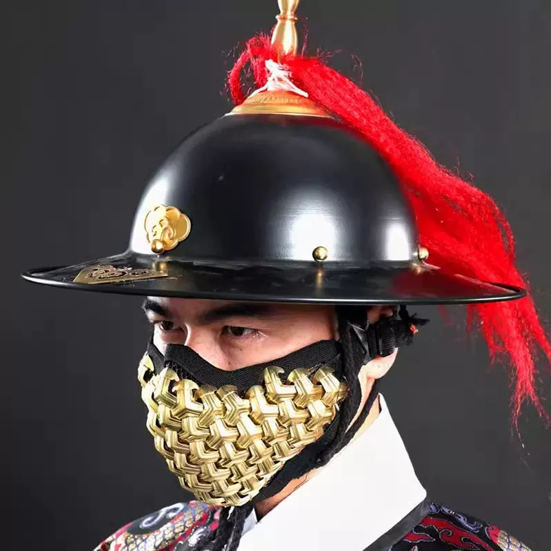 Flying-Saucer Helmet Feiyufu / Jinyiwei Adjustable Ming Steel Helmet, Unisex - Image 2
