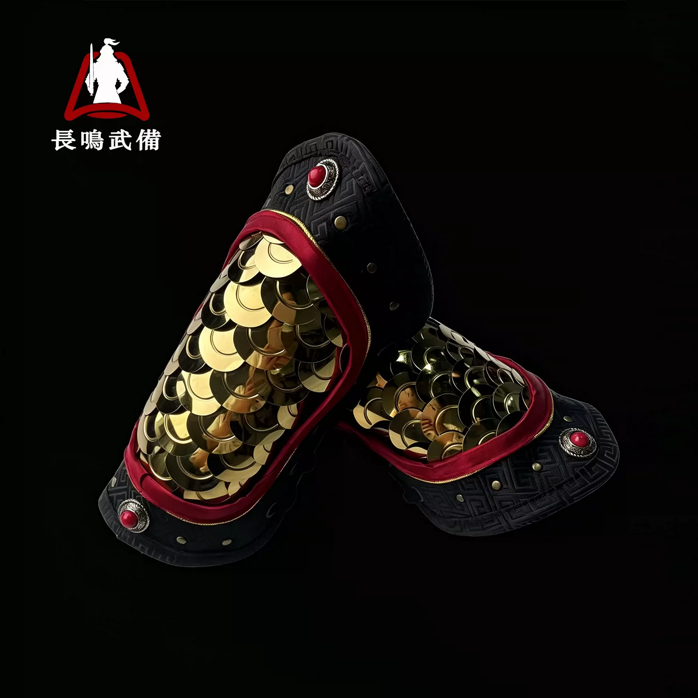 Fish-Scale Arm Guards, Ming Jinyiwei Feiyufu Metal Armor Wrist Guards / Hanfu Accessory - Image 2