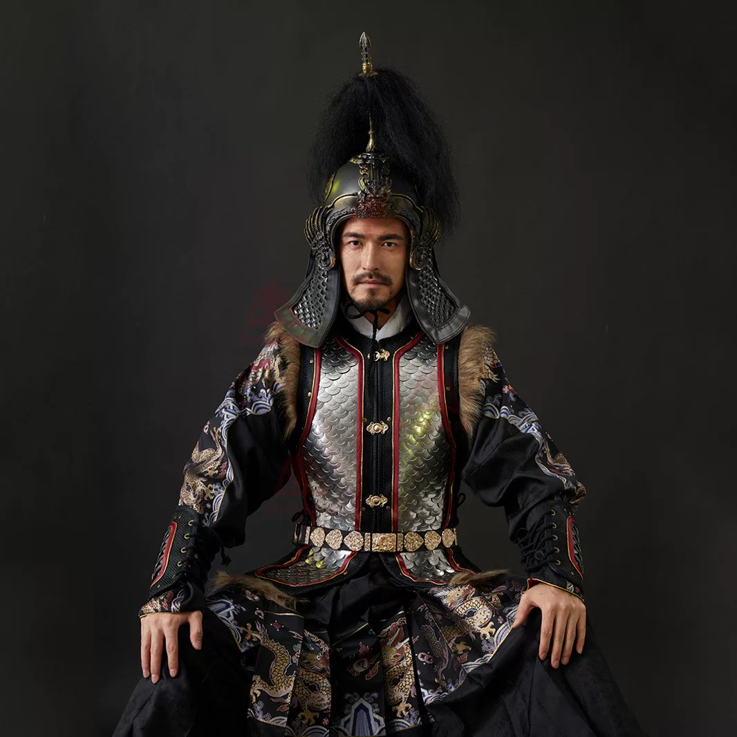Ming Fish-Scale Frontier Army Armor, Adult China-Chic Wearable Metal General Armor - Image 5